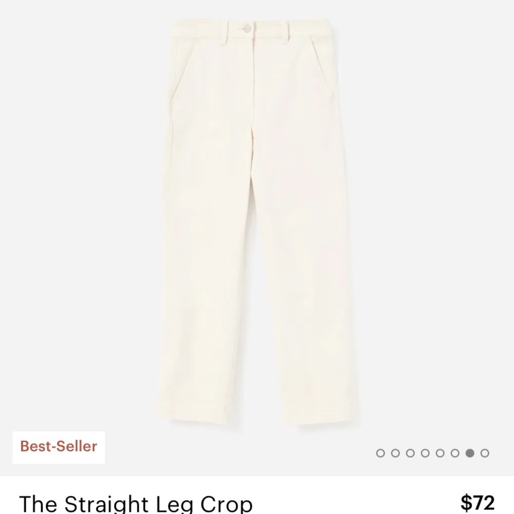 Everlane Straight Leg Crop size 4 in Sandstone